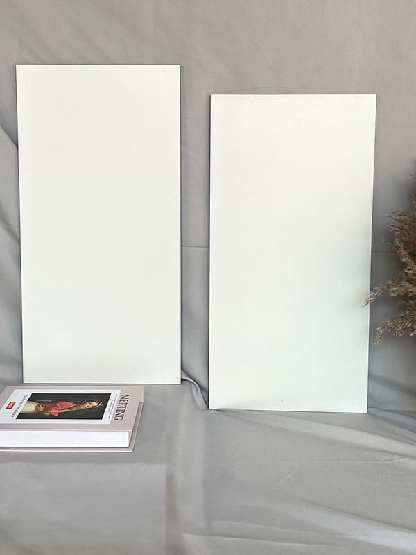 Coastal Colour Palette Series - Earth Tones Milky White Satin 400x800mm Ceramic Tile