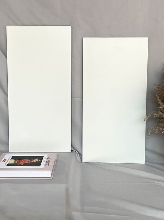 Coastal Colour Palette Series - Earth Tones Milky White Satin 400x800mm Ceramic Tile