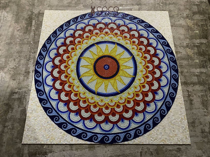 Cosmic Spiral Mosaic Tile