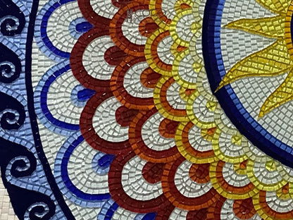 Cosmic Spiral Mosaic Tile