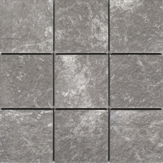 CoCo & Breezy Series - Drama Silver Naturale 97x97mm Mosaic Tile