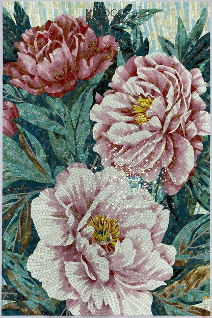 Blossoms in Time Mosaic Mural