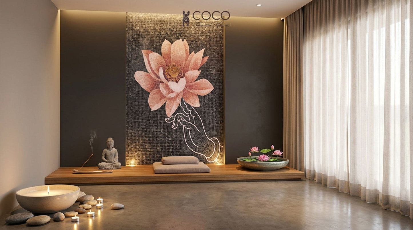 Enlightened Touch (A) Stone Mosaic Art