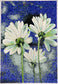 Blue Dreamscape Florals Mosaic Art