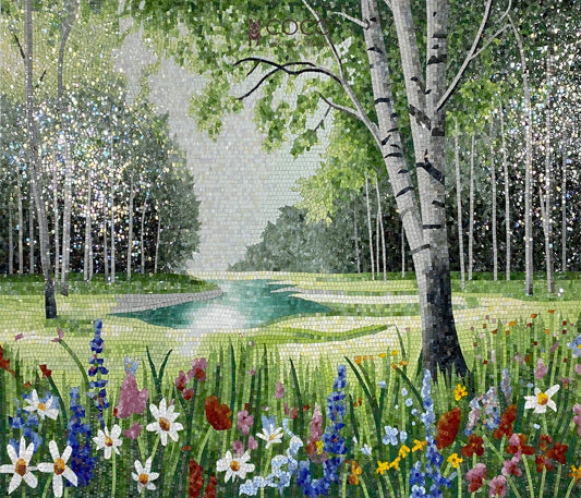 Field of Dreams Wall Mosaic Art