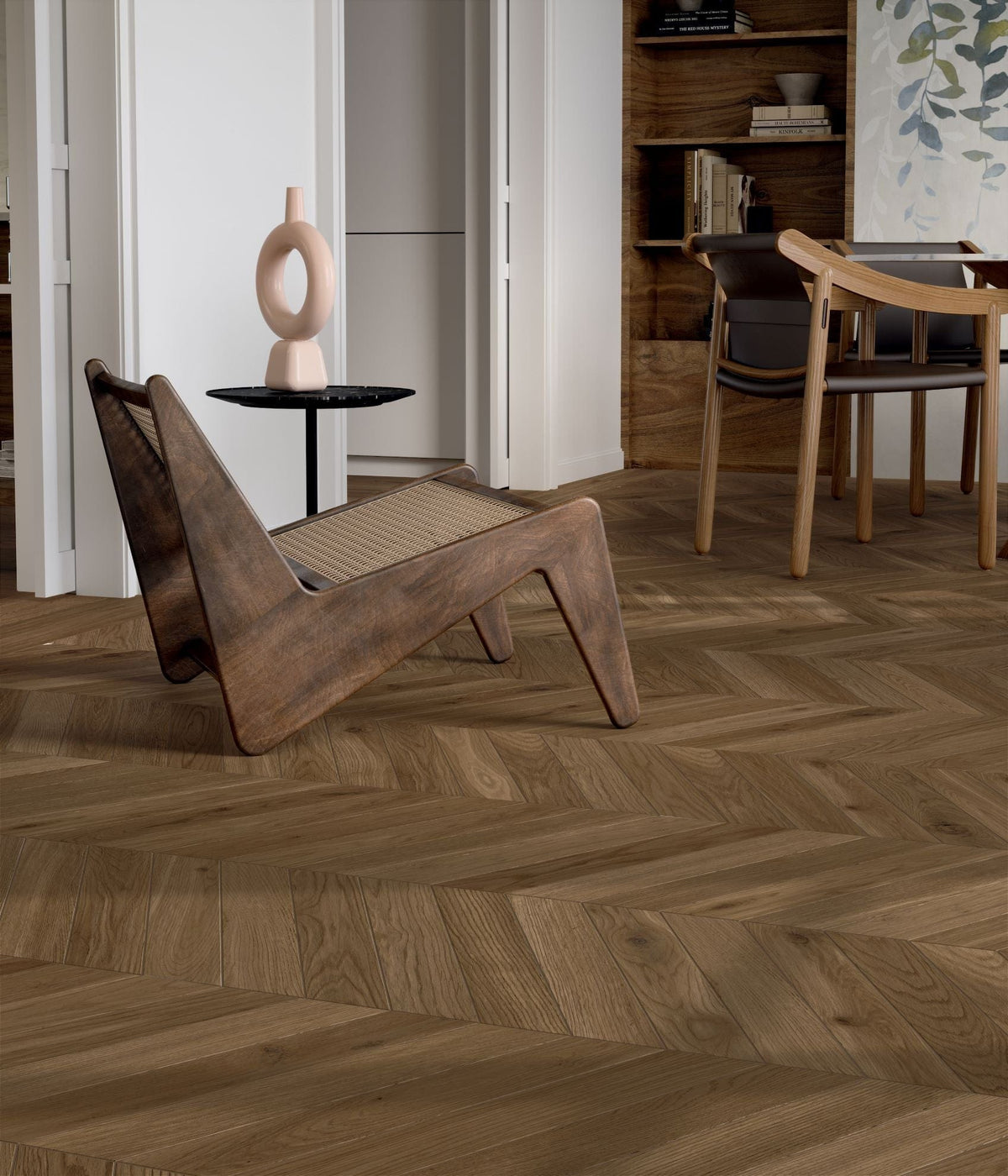 Brown Oak Chevron Timber Look Tiles | Grandeur Series | COCO Tiles ...
