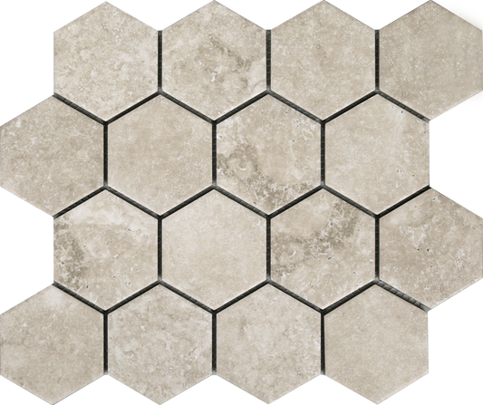 CoCo & Breezy Series - Hidden Gem Beige Naturale 73x84mm Mosaic Tile
