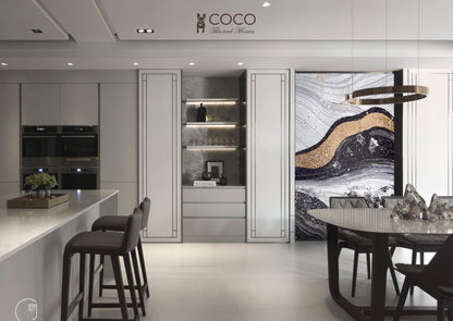 Artistic Mosaic - Abstract - River of Gold