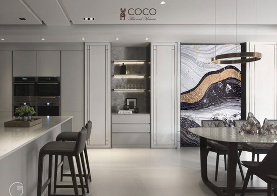 Artistic Mosaic - Abstract - River of Gold