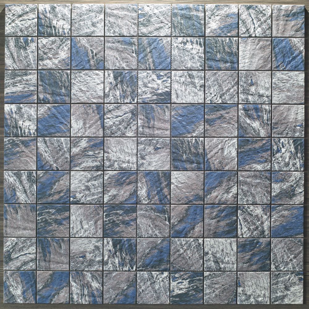 CoCo & Breezy Series - Breaking Waves Gloss 97x97mm Mosaic Tile