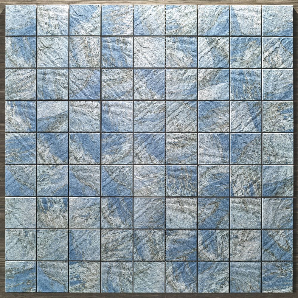 CoCo & Breezy Series - Shallow Sea Matte 97x97mm Porcelain Mosaic Pool Tile