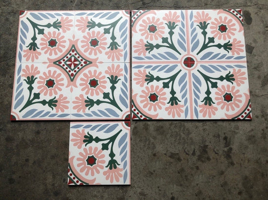 Patterned Tile | Pink Lover Series Paradise Rose 300 x 300mm | Pink ...