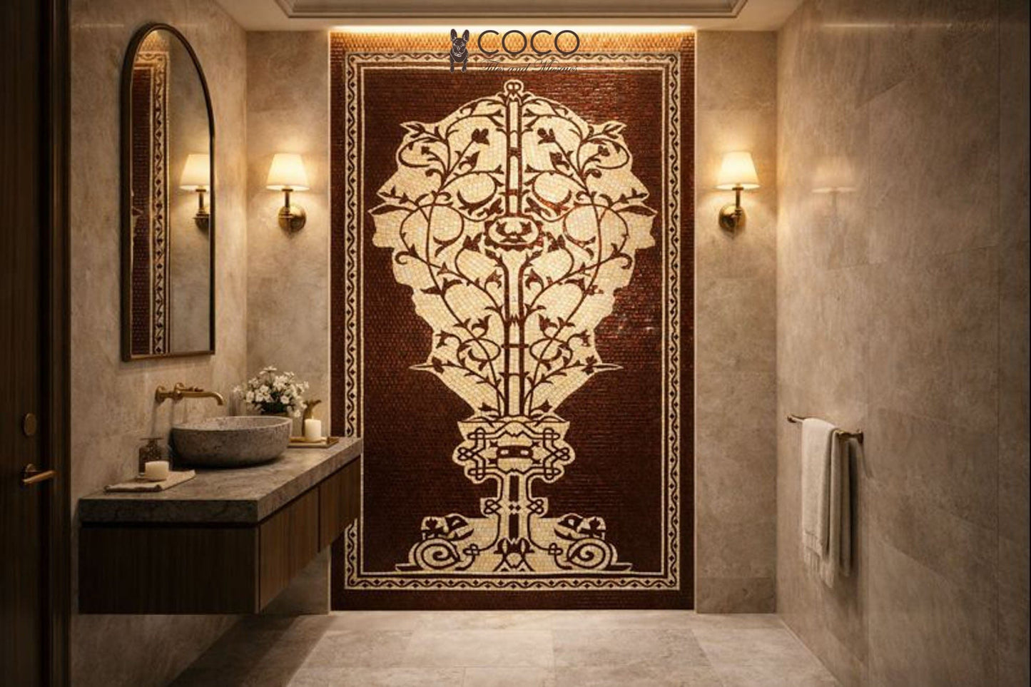 Baroque Grace A Mosaic Art