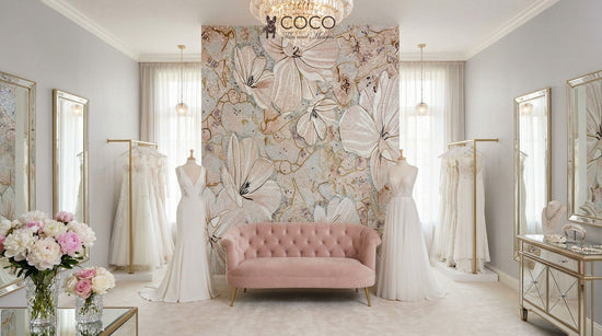 Blush Blossom Tapestry Mosaic Art