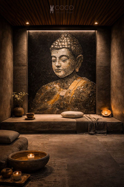 Buddha’s Wisdom Stone Mosaic Art