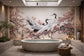 Dance of the Cranes  Mosaic Wall Art