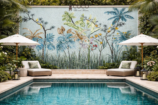 Eden in Tiles Glass Mosaic