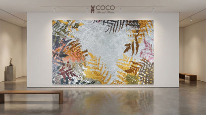 Ethereal Garden Abstract Glass Mosaic Art