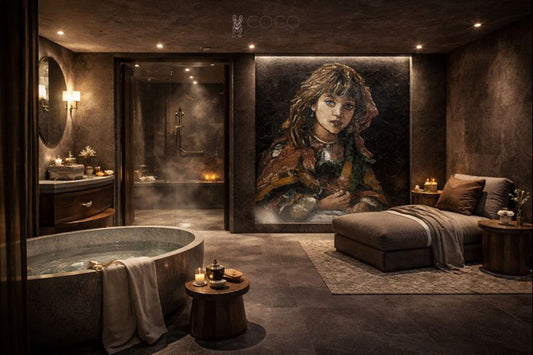 Fragmented Beauty Stone Mosaic Tile