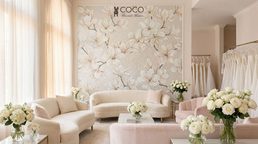 Ivory Blossom - Magnolia Glass Mosaic Art