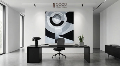 Lunar Eclipse Abstract Glass Mosaic Art
