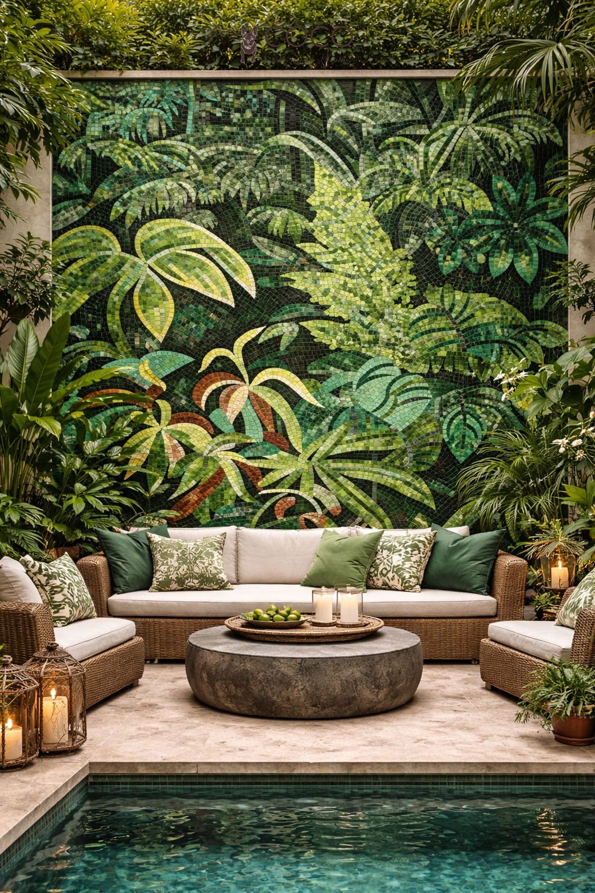 Tile Effect Canopy Lush Canopy Glass Mosaic Art | COCO Tiles – COCO Tiles and Mosaics