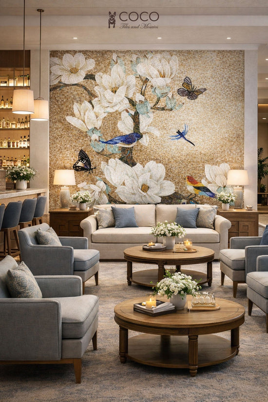 Magnolia Mingle Mosaic Art