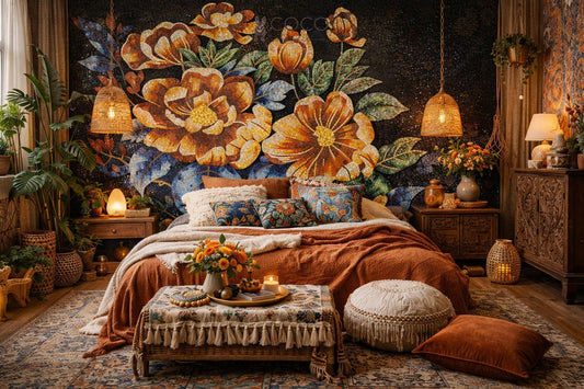 Midnight Garden Glass Mosaic