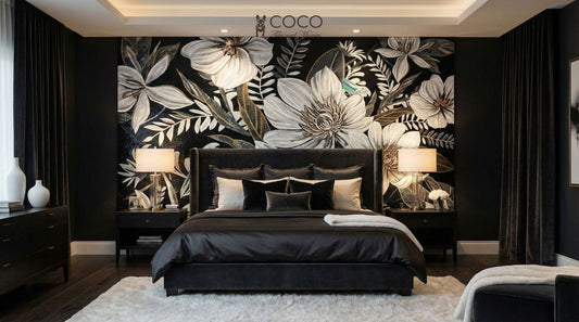 Midnight Magnolia Glass Mosaic Art