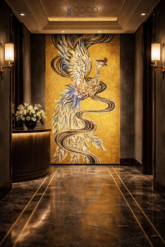 Phoenix Rising Mosaic Wall Art