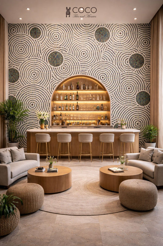 Rhythm of Circles Mosaic Art