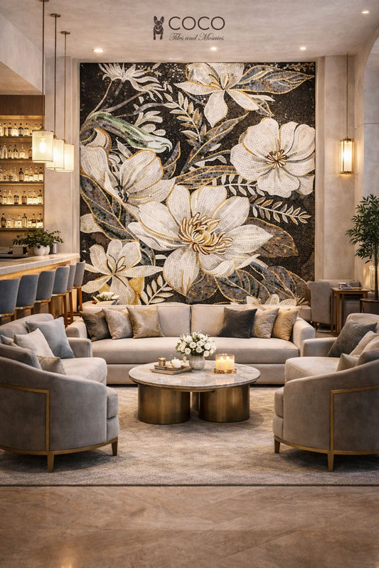 Shadows & Petals Mosaic Tile