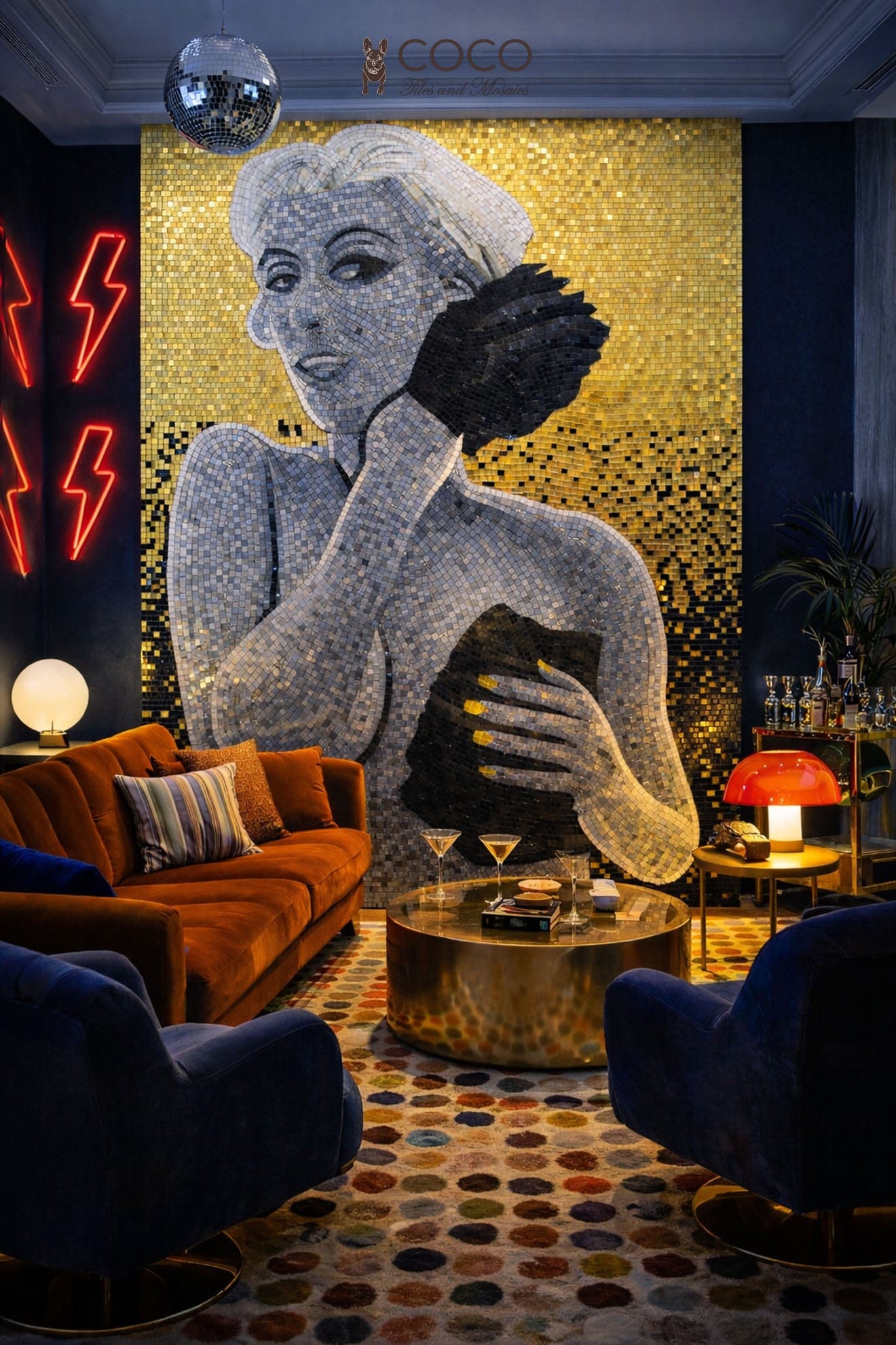 Starlit Diva Glass Mosaic Art