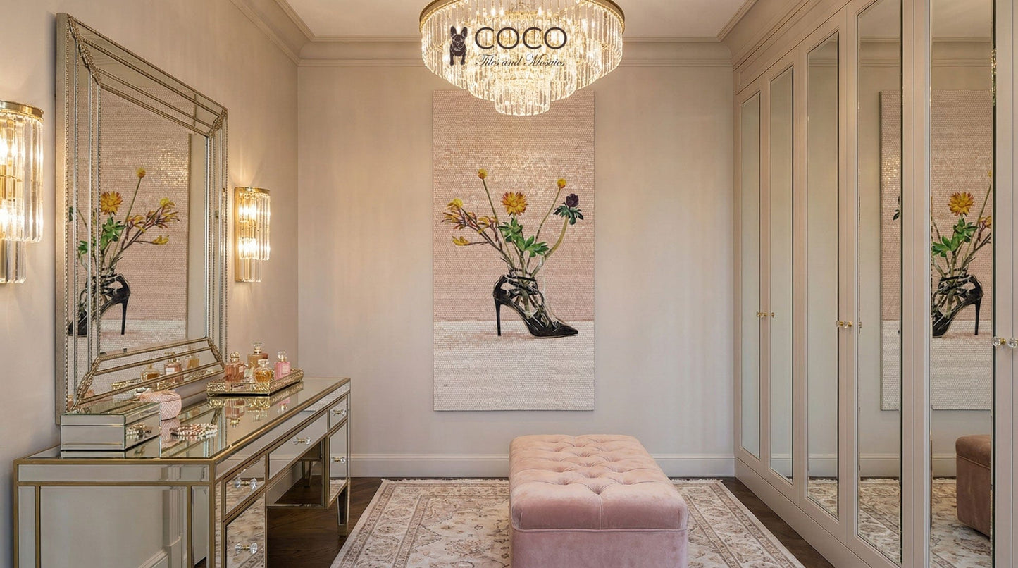 Stiletto Bloom Glass Mosaic Art