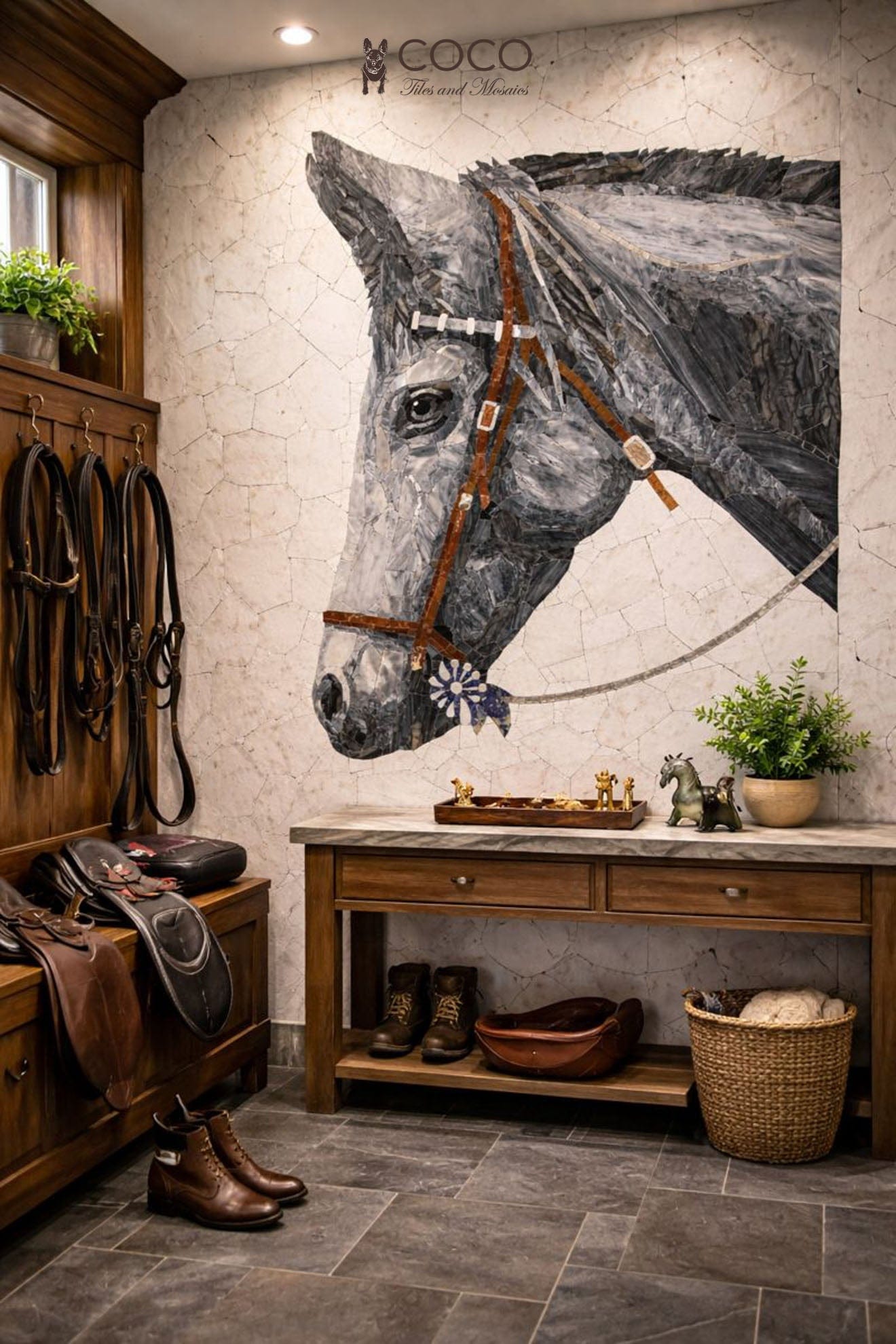 Strength in Stone Mosaic Art