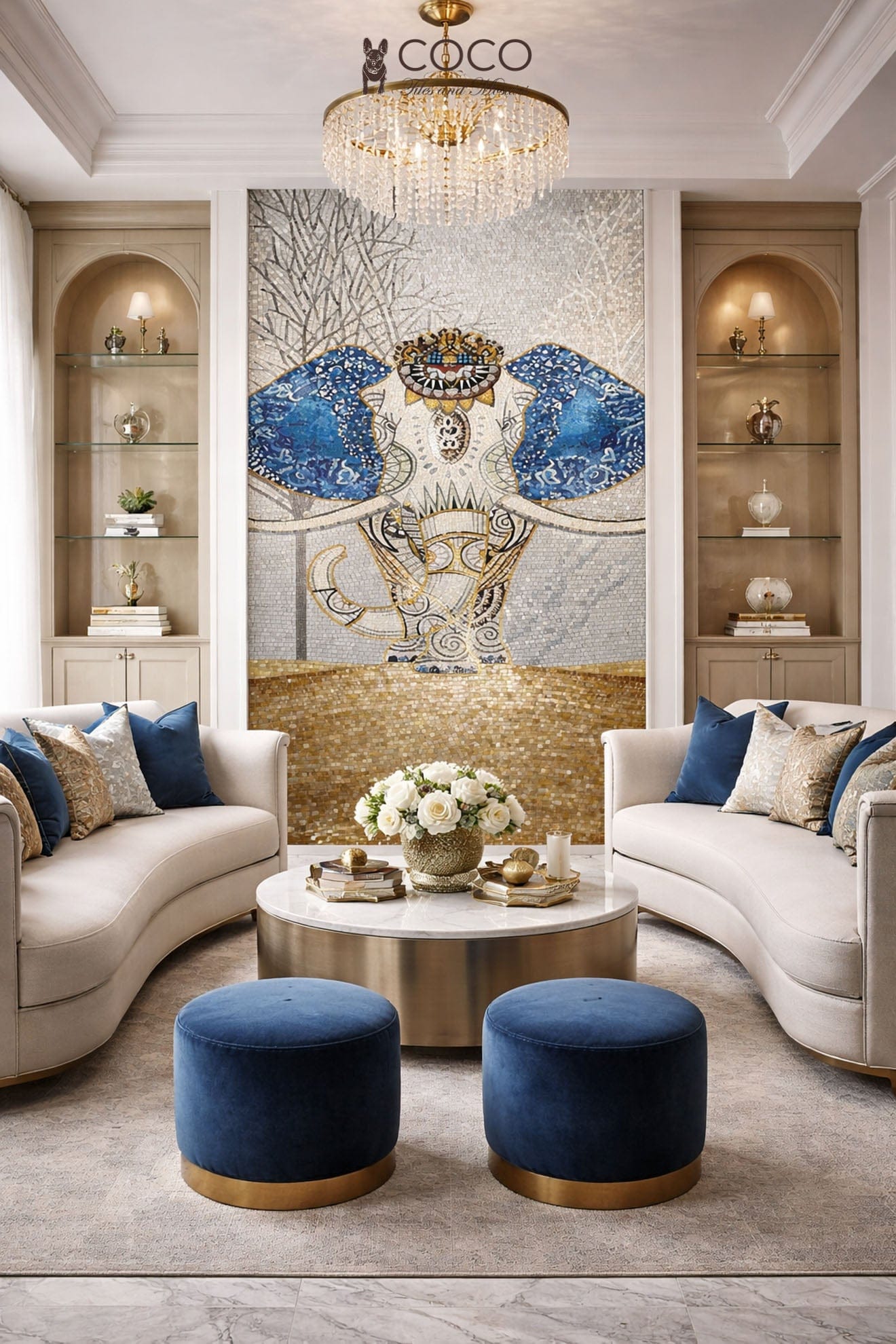 The Majestic Guardian Mosaic Art