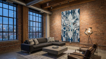 Urban Rhythm Abstract Glass Mosaic Art