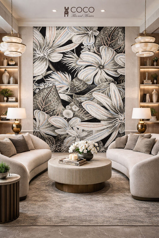 Whispers of the Night Mosaic Mural