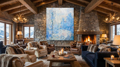Winter Whisper Landscape Glass Mosaic Art