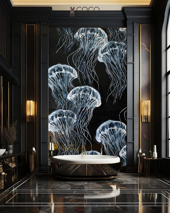 Ethereal Drift - Icy Blue
Jellyfish Swarm Glass
Mosaic Mural