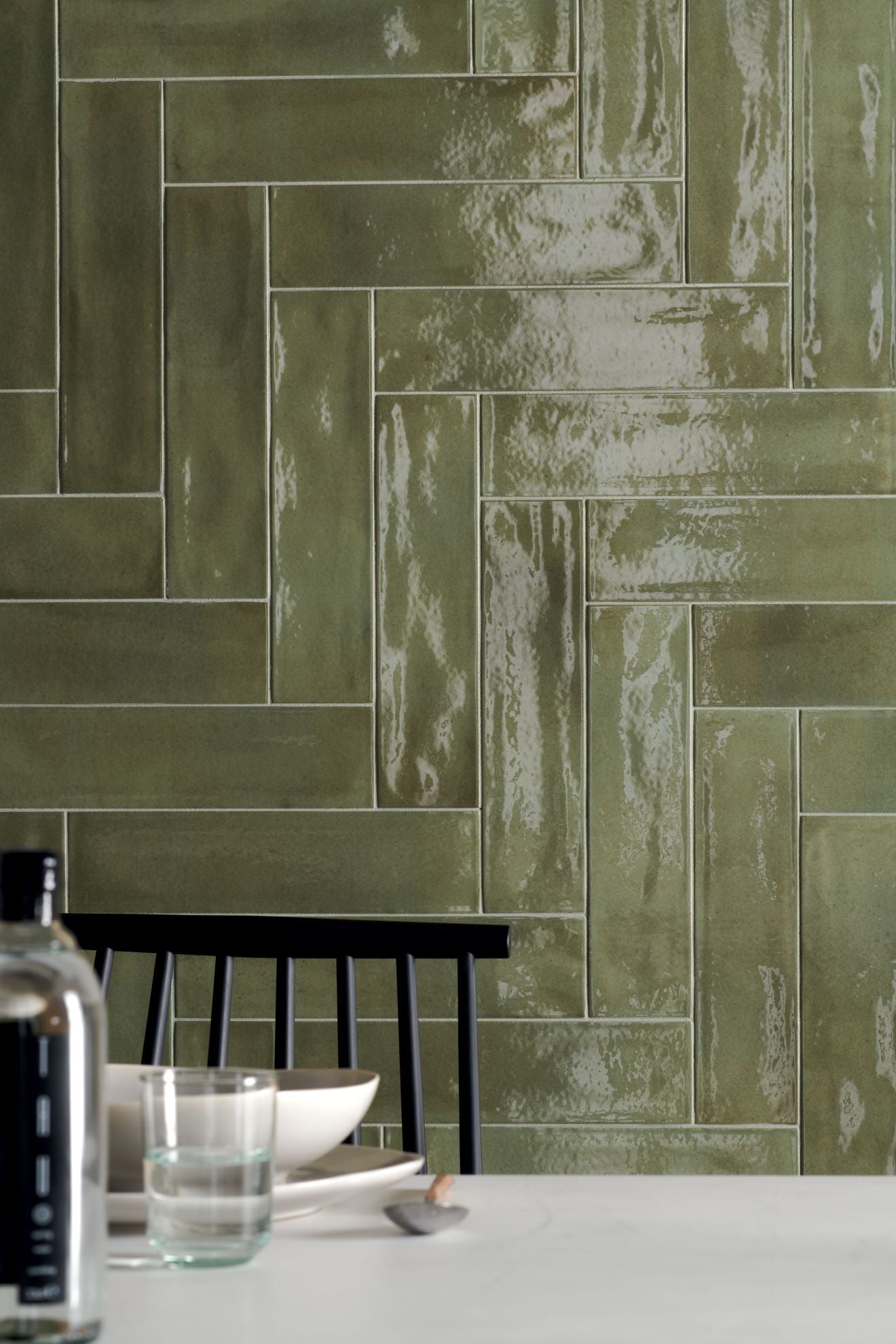 Lustroform Series - Forest Emerald Gloss 75x300mm Porcelain Tile