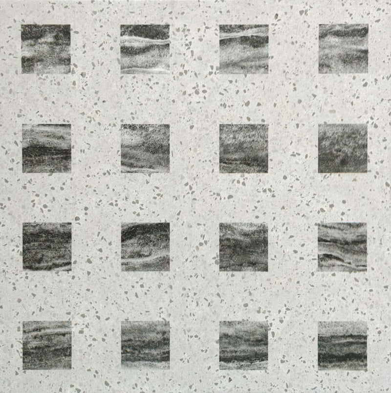 Living Style Series - Silver Diamond Satin 300x300mm Ceramic Tile
