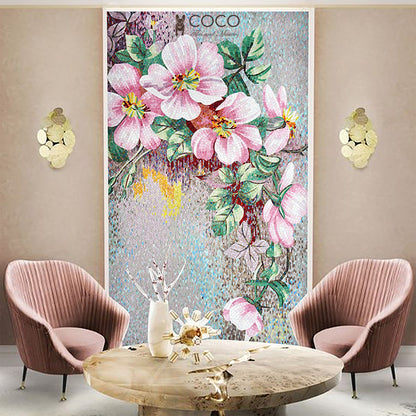 Artistic Mosaic - Giant Flowers - Pink Lovers