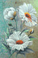 Artistic Mosaic - Giant Flowers - Cosmos White