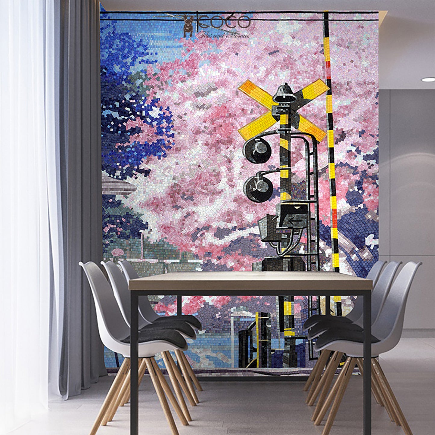 Artistic Mosaic - Cherry Blossoms