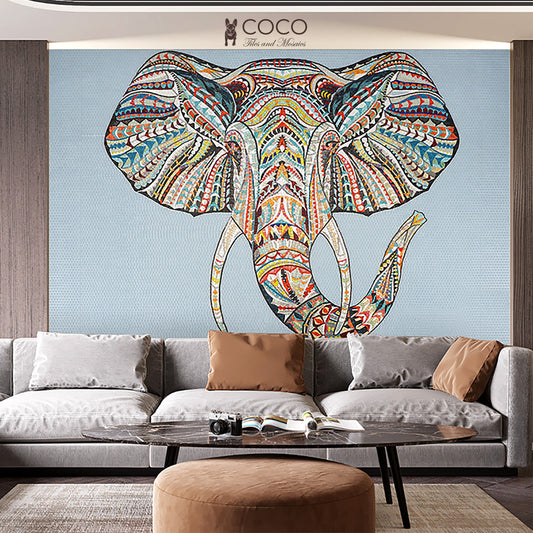 Artistic Mosaic - Elephant Queen
