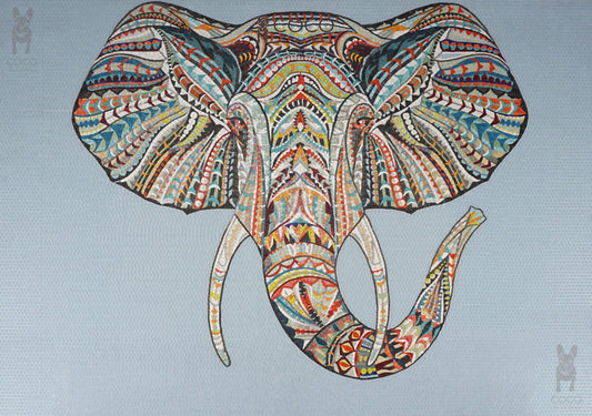 Artistic Mosaic - Elephant Queen