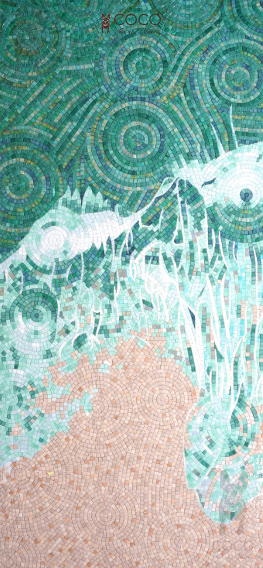 Artistic Mosaic - Beach Waves