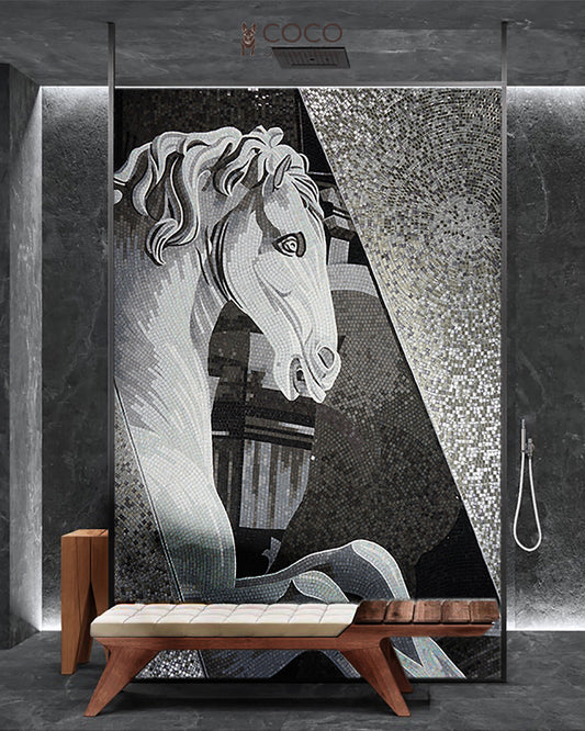 Artistic Mosaic - Horse Portrait - The Legends