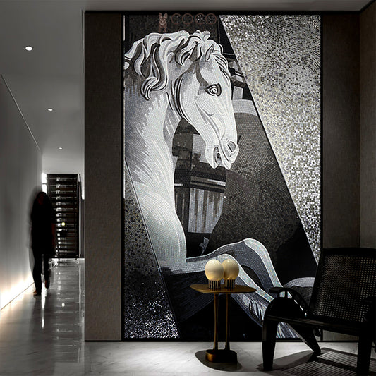 Artistic Mosaic - Horse Portrait - The Legends